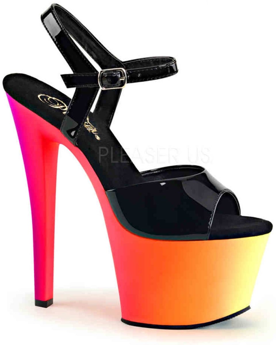 EU 40 = US 10 | RAINBOW-309UV | 7 Heel, 2 3/4 PF Ankle Strap Sandal